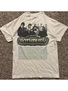 Vintage 2008 Jerzees Rothbury Festival Short Sleeve T-Shirt Size Small